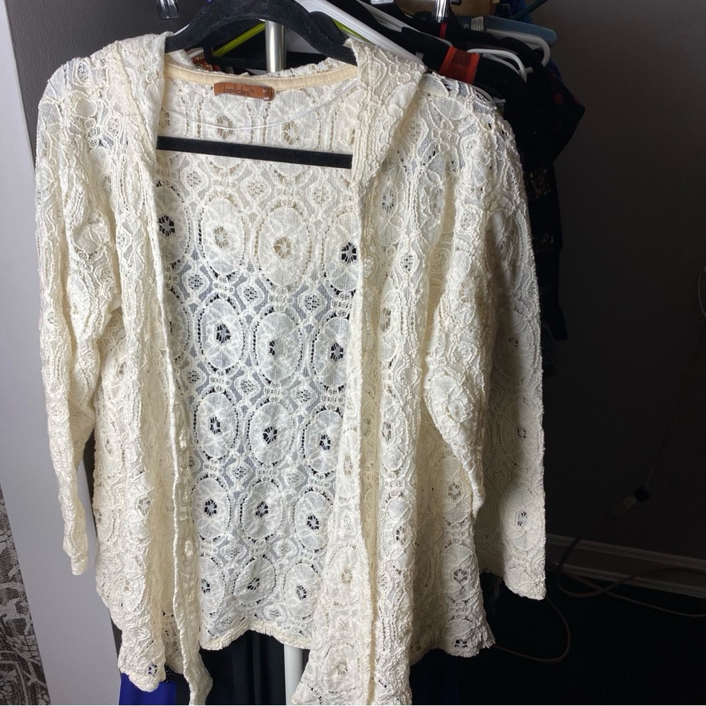 Bellini Lace Hoodie Cardigan